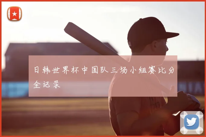 日韩世界杯中国队三场小组赛比分全记录