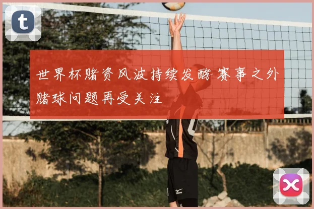 世界杯赌资风波持续发酵 赛事之外赌球问题再受关注